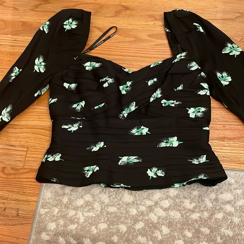 Self Portrait Botanical Blouse